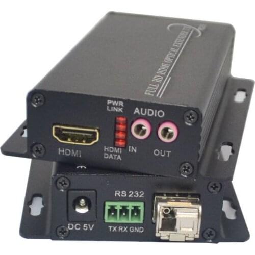 Mini HD Audio and Video Optical Transceiver Uncompressed HD Optical Fiber Extender HD Optical Transceiver 3G LC