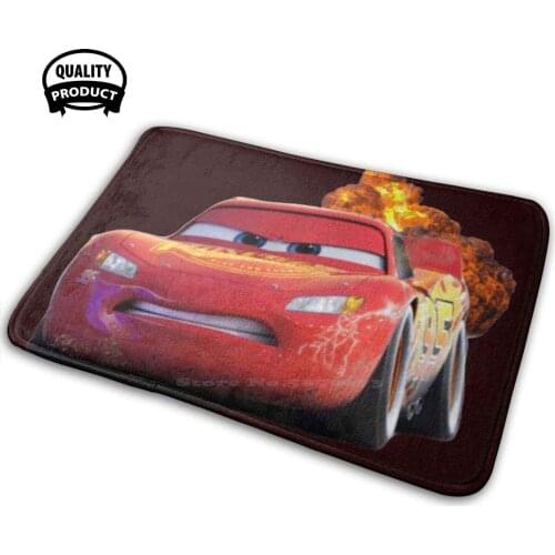 Lightning Mcqueen Soft Interesting Room Goods Rug Carpet Cars Car Kachow Explosion 95 Red Determined Racer Racing Lightning