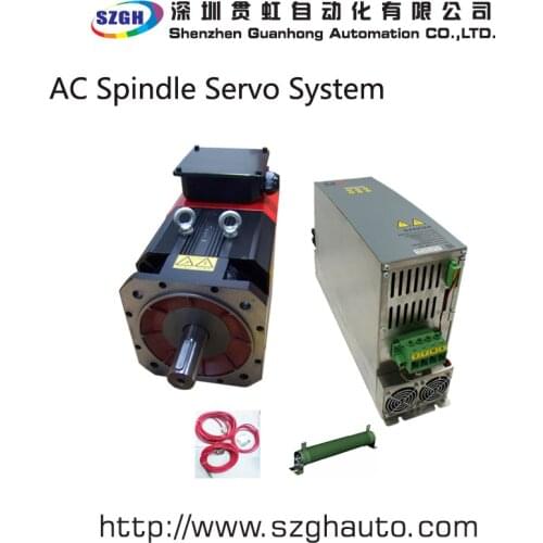 A set of 22kw 140Nm spindle servo motor and matched spinle servo driver