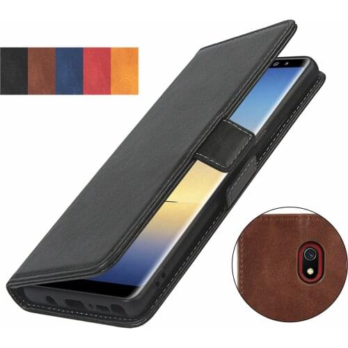 Pu leather Fitted Case for Xiaomi Redmi 8A card holder Wallet Cover Short-buckle Flip book holster protective phone bag case GG