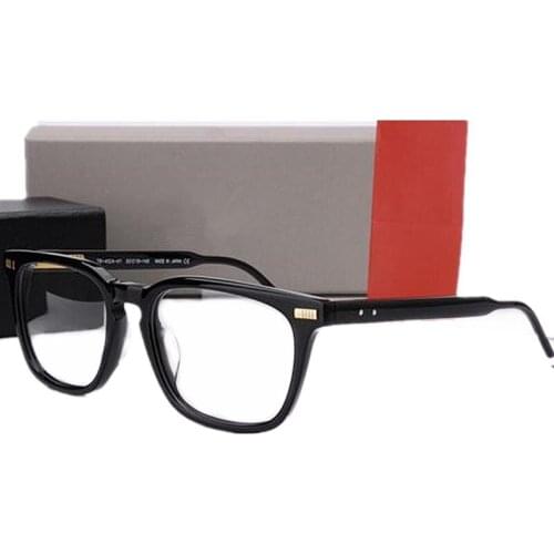 Design Quality T402 Big-square Glasses Frame 53-19-145 Unisex Italy Plank Fullrim Men Women Goggles Rim for Prescription Eyewear