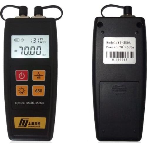 Fiber Optic Mini Multi-meter Visual Fault Locator 1mw and Optical Power Meter (-70~+6dBm)