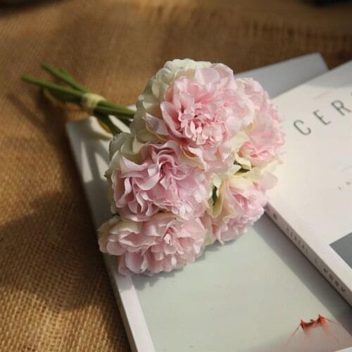 Peony Artificial Flower True Touch Artificial Bouquet Artificial Flower Wedding Decoration Floral Home Garden Decoration