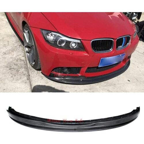 For E90 M-Tech Carbon Fiber Front Bumper Lip Diffuser Splitter For BMW 3 series E90 Sedan with M sport edition 2009 2010 2011