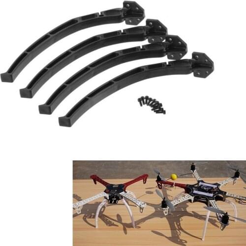 4pcs/set universal Aircraft Qudcopter Wheels Tripod Landing Skids Gear for F450 F550 SK480 (1 set )