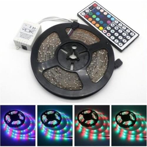 SMD 3528 LED Strip Light RGB Flexible Tape Ribbon Lamp with Remote Control for TV Desktop Screen Decorative Backlight Dropship
