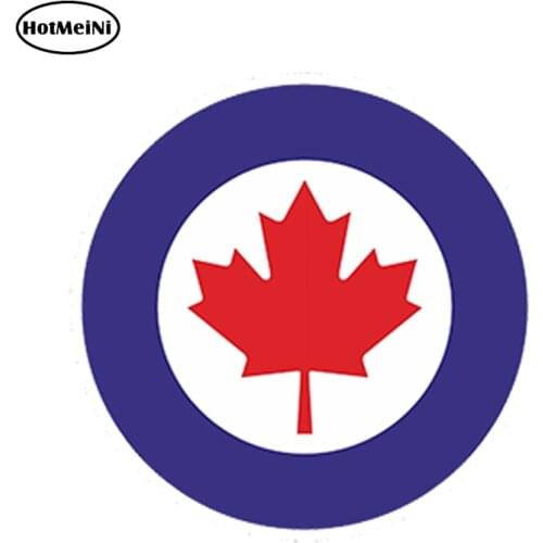 HotMeiNi 8.5cm x8.5cm Canada RCAF Air Force Roundel Vinyl Sticker Decal Bumper Decal Sticker Waterproof Car Accessories JDM