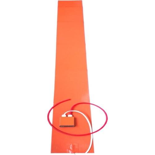 8in*80in (203.2*2032*1.5mm) 220v 2500w Silicone Ski Press Heater digital thermostat on wire 1414.4mm lead out from short