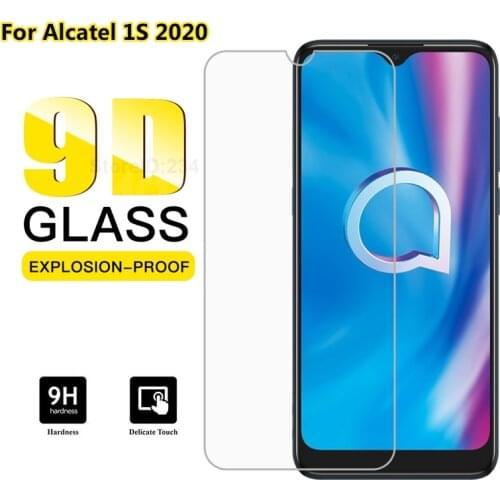 9D Tempered Glass For Alcatel 1S 2020 6.22" Protective Film 9H Explosion-proof Screen Protector for Alcatel 1 S 2020 Phone Film