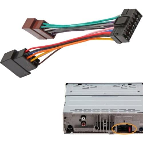 ISO Car radio Adapter Wiring Harness for SONY CDX-GT35U GT39U CDX-GT440U CDX-GT444U CDX-GT640UI CDX-GT660UV XR-C MDX-C CDX-C