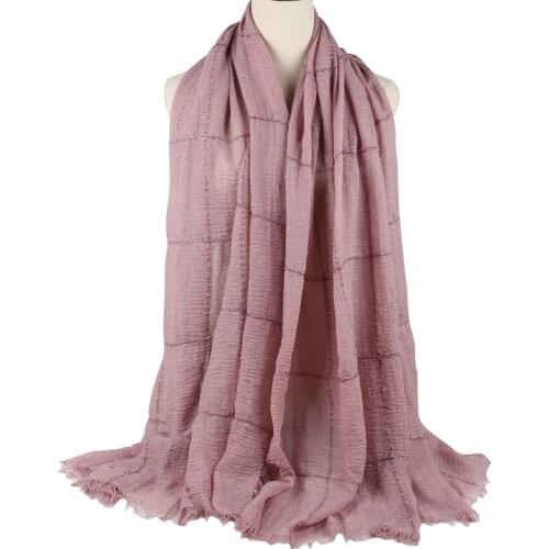 Glitter Lace Lines Sequins Crinkle Crimp ripped cotton turban hijab 2021 New Desig womens head scarf wrinkle shawl