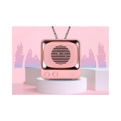 Macaron retro big TV bluetooth speaker portable outdoor mini creative gift audio