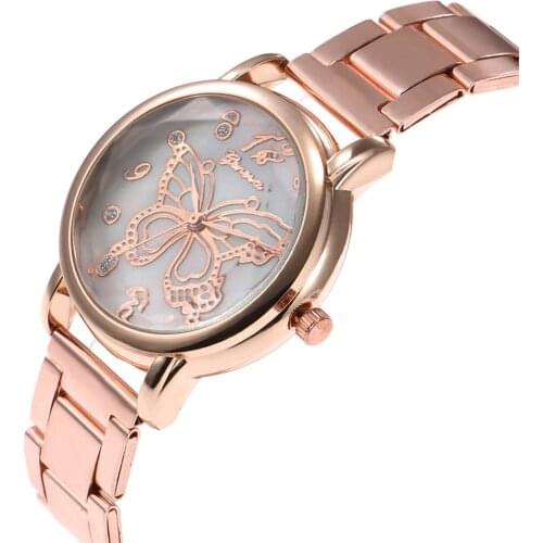 Luxury Women Rose Gold Quartz Watches Ladies Business Watch Dress Wristwatches Bracelet Watch Dress Gift relogio feminino reloj