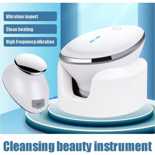 Facial cleansing instrument Sonic electric waterproof face wash temperature sense wash Import Export Beauty Instrument Massage