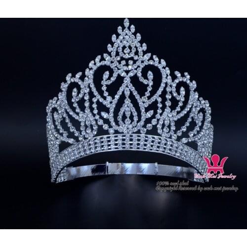 Crowns Tiara Australian Rhinestone Crystal Hairwear Adjustable For Women Pretty Girls Bridal Wedding Hair Accessories Mo023