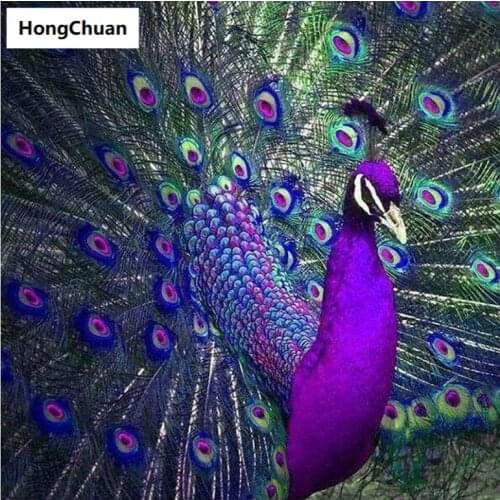 "Rich Peacock" 5D DIY Square/Round Diamond Painting Mural Mosaic Cross Stitch Home Decoration Christmas Gift Hand Sticker