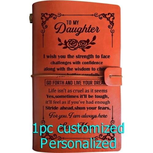 Engraved Leather journal personalized gifts to my husband BJ0190 Customized Notebook A5 Dropshipping Supplier US Store Diary