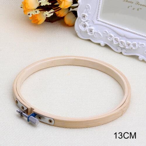 5sizes Embroidery Hoops Frame Set Bamboo Wooden Embroidery Hoop Rings for Cross Stitch Sewing Needle Craft DIY Sewing Tool