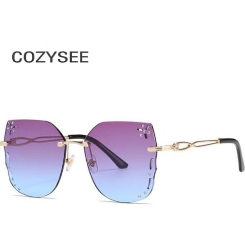 Luxury Rhinestone Oversized Cat Eyes Sun glasses Gradient Lens Metal Flame Men Women sunglasses Vintage Shades zonnebril dames