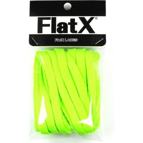 FlatX 8mm Neon Green Shoelaces High Quality Professional Sneaker Laces Anti-Release Shoelace Lacet Branded Lace Wholesale