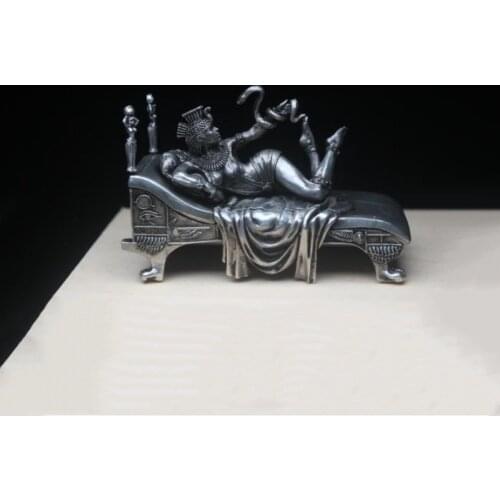 Ancient Rome Egypt Queen Cleopatra Tin Metal Soldier Model DIY Figurines Home Desktop Decoration