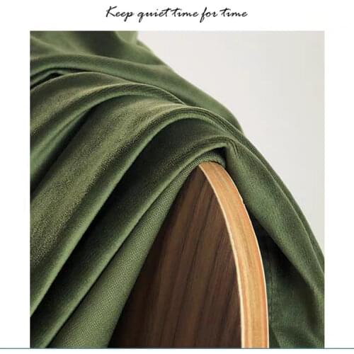 Dark Green Morandi Gray Shading Heat Insulation Sunscreen Living Room Bedroom Modern Minimalist Light Luxury Flannel Curtains