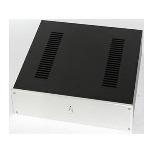 All aluminum amplifier chassis / Preamplifier / integrated amplifier case / AMP Enclosure / case / DIY box ( 425*80*350mm)