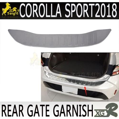 XGR chromed part for RAV4 rear gate trunk garnish decorative kit for corolla sports 2017 2018 2019