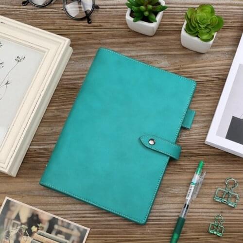 A5 Soft Looseleaf Business Notebook Students Hand Book With 6-hole Buckle Clip Office Stationery Meeting Record Book