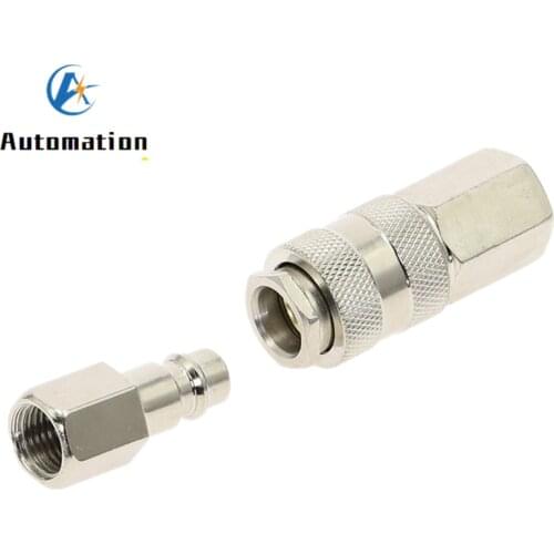 1Pc Euro Air Line Hose Connector Fitting Female Quick Release 1/4" 3/8" 1/2" Inch BSP Female Pneumatic Fittings EU type