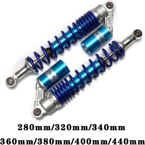 1PairMotorcycle Air Shock Absorber Rear Suspension 320mm 340mm 360mm 380mm 400mm 440mm for ATV Quad Scooter Dirt Bike Motor D30