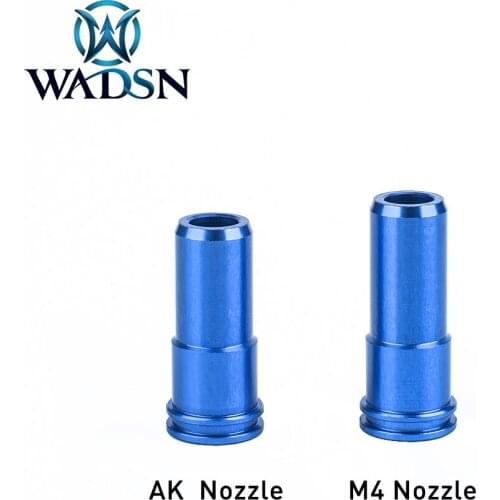 WADSN 5pcs/slot Tactical M4 AK Nozzle with Double O-Rings CNC Aluminum Hunting Gun Super Seal Nozzle AEG Paintball Accessories