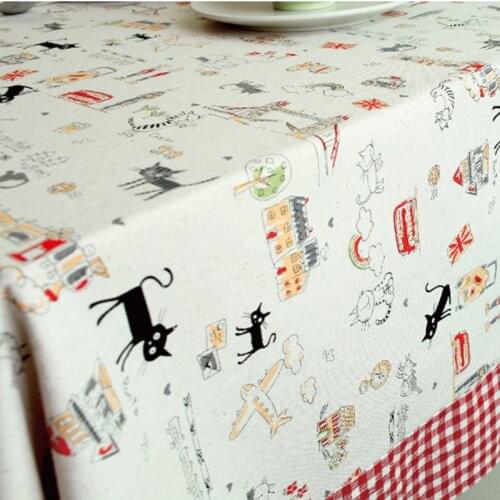 50*150cm Cotton Linen Fabric Cartoon Style Linen Fabric Tablecloth Pillow Sofa Fabric Linen Cotton Fabric Home Fabric