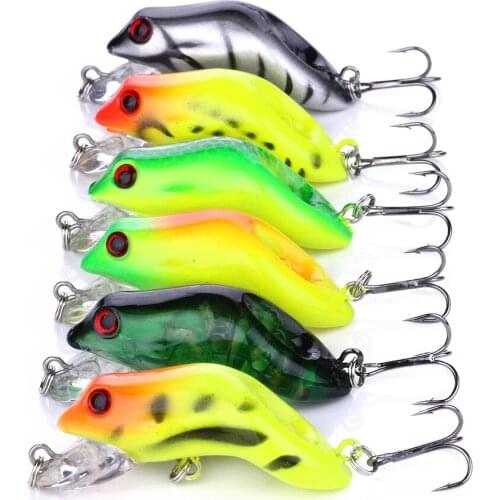 60pcs 5.5cm 9g Plastic Hard Forg Bait Floating Fishing Lures isca artificial swimbait TopWater Wobblers fishing tackle