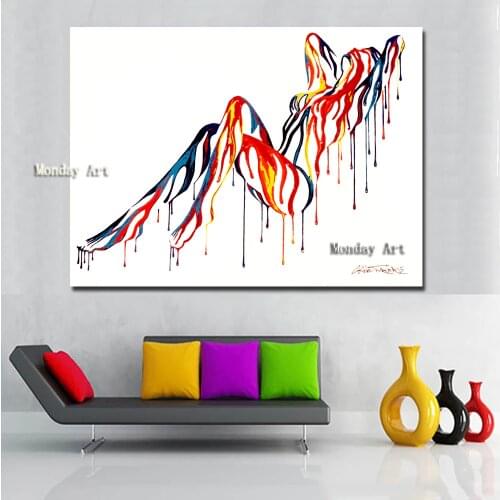 Acrylic Paintings best Hand Painted Abstract Home Decor Wall Art Nude Women Oil Painting on Canvas Palette Knife Naked Picture