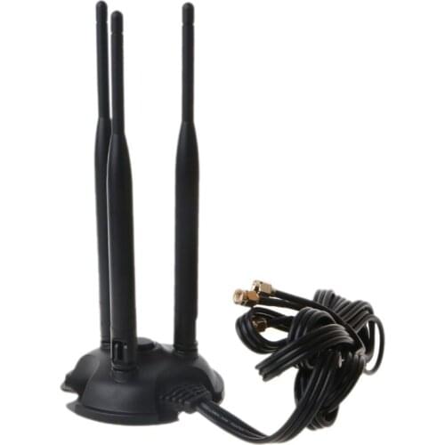 WiFi Antenna RP-SMA Dual Band 2.4GHz 5.8GHz Magnetic Base for Wireless Router Gateway PCI Express Net-work Cards Adapter