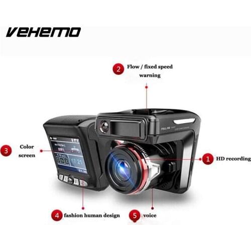 2in1 Radar Speed Detector Consumer Driving Recorder Camera Portable Vehicles Dash Camera Mini Dash Cam Vehicle Video Recorder