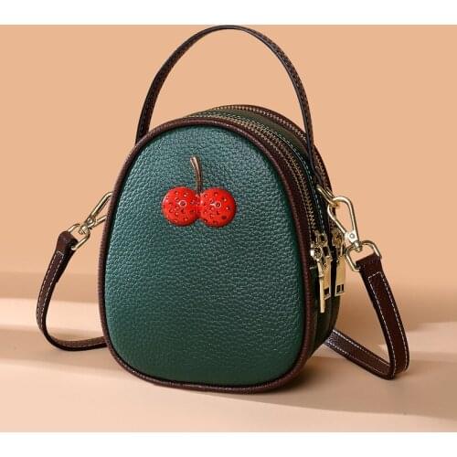 Brand casual top-handle shoulder bags cherry women small messenger bags candy ladies retro handbag female crossbody bag
