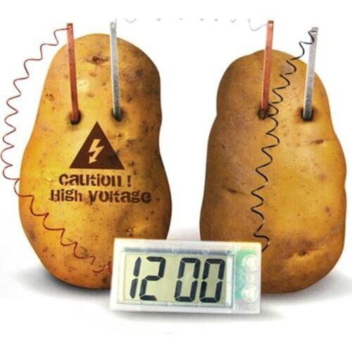 Potato Clock Science Project Experiment Kit Kids DIY Home School Lab Gifts Toy
