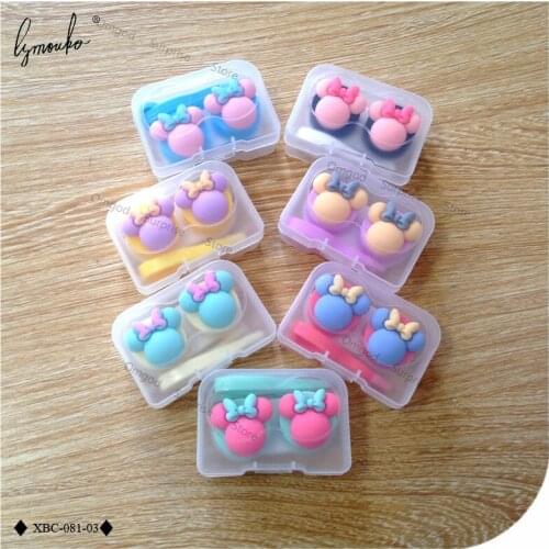 Kawaii Cartoon Anime Character Figure Contact Lens Case Lens Storage Suitable for Travel Business Trip Birthday Christmas Gift