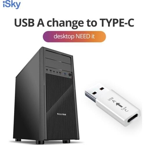 ISky desktop converter computer adapter USB A to Type C OTG