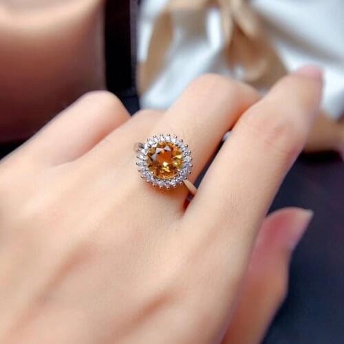 Lovers Jewelry Natural Aventurine Rings for Women S925 Color Silver Resizable Bizuteria Anillos De Pure Gemstone Ring Females