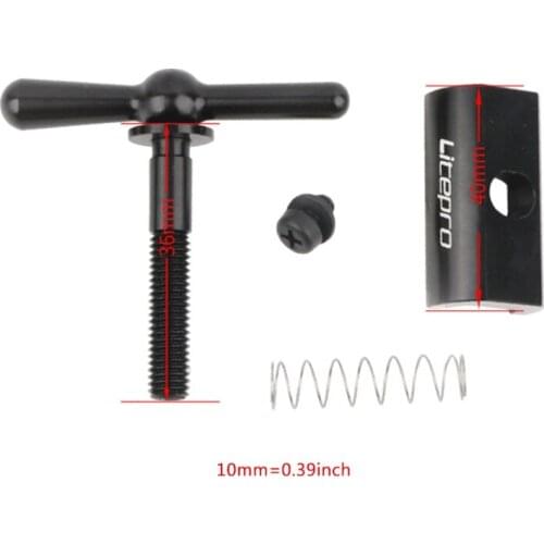 Litepro Hinge Clamp Plate With Magnet C Buckle for Brompton Magnetic Button C Anodized Bicycle Accessories Dropship