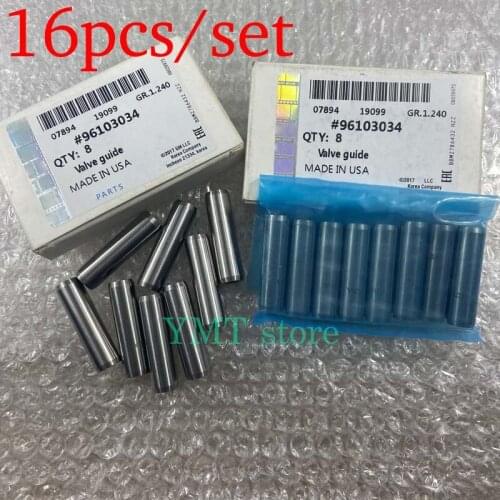 16pcs/set Intake Exhaust Valve Guide For GM Buick Excelle 1.6 Chevrolet Aveo Daewoo Cielo Traveler Opel Kalos Hatchback 96103034