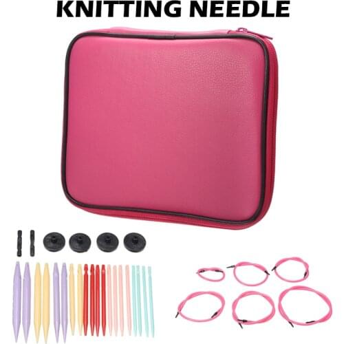 New 10 Pairs Durable Plastic Change Head Circular Knitting Needle Set Scarfs Weaving DIY Sewing Accessories Tools