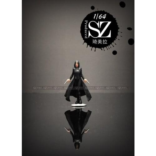 New 1/64 Scale Resin Die-casting Movie Character Selene Vampire Doll Car Scene Model Scene Layout Collection Decoration Toy