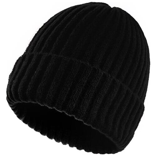 Autumn Winter Men Women Warmer Bonnet Hat Skullies Beanies Unisex Breathable Stretch Acrylic Striped Knit Warm Flanging Cap R92