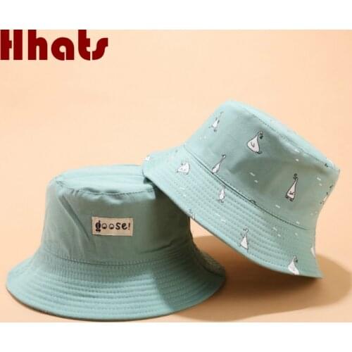 Reversible Bucket Hat Cap Fashion Printed Cotton Women Summer Hat Two Side Wear Fishermen Sun Hat Hiking Fishing Panama Men Bob