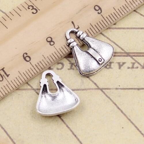 20pcs Charms Handbag 18x15mm Tibetan Silver Color Pendants Antique Jewelry Making DIY Handmade Craft Pendant