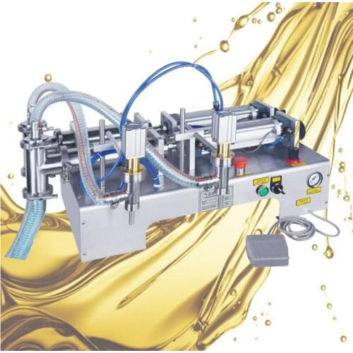 Double Head Liquid Filling Machine For Olive Oil Perfume Automatic Pneumatic Filling Machine